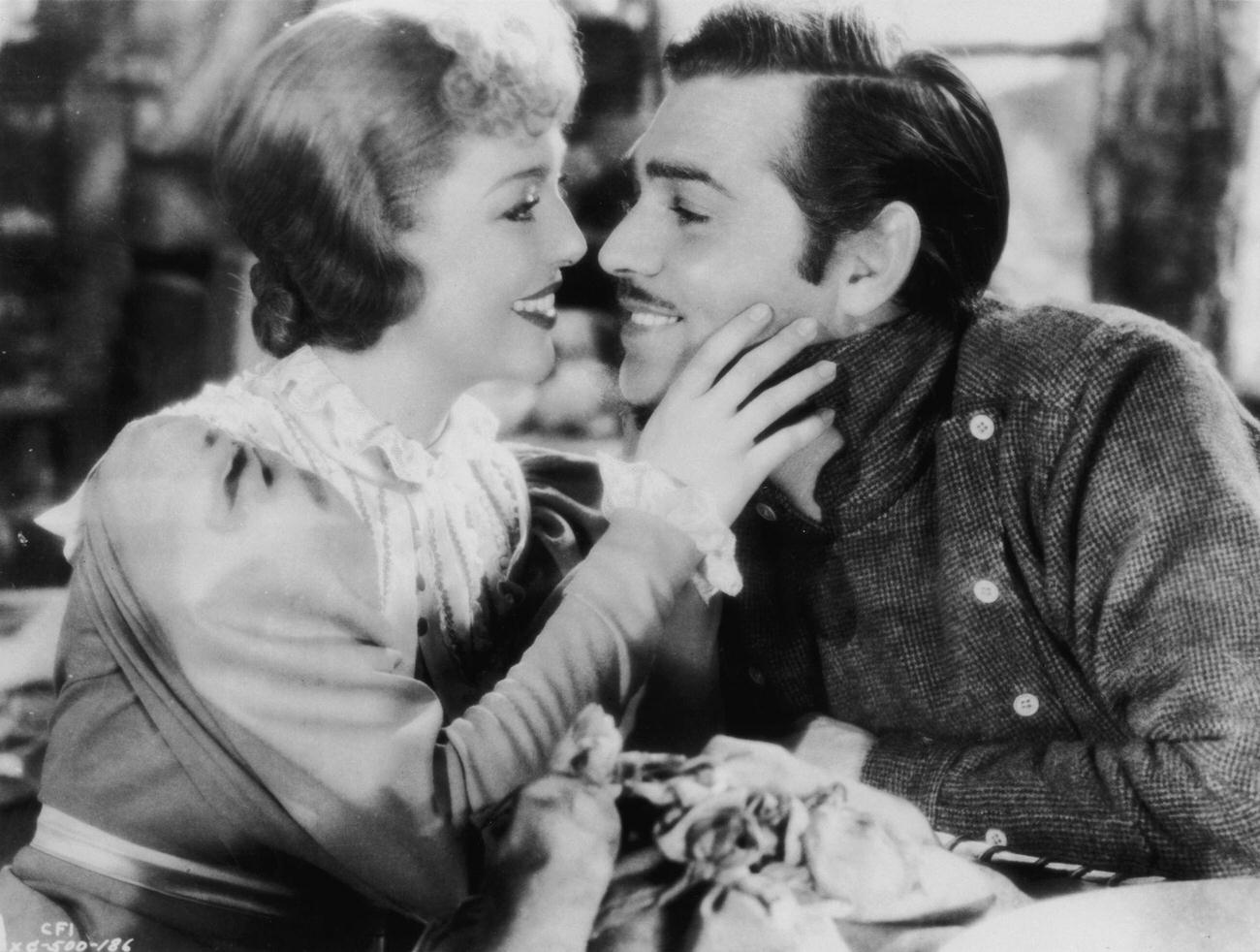 Loretta Young And Clark Gable In 'The Call Of The Wild', 1935.