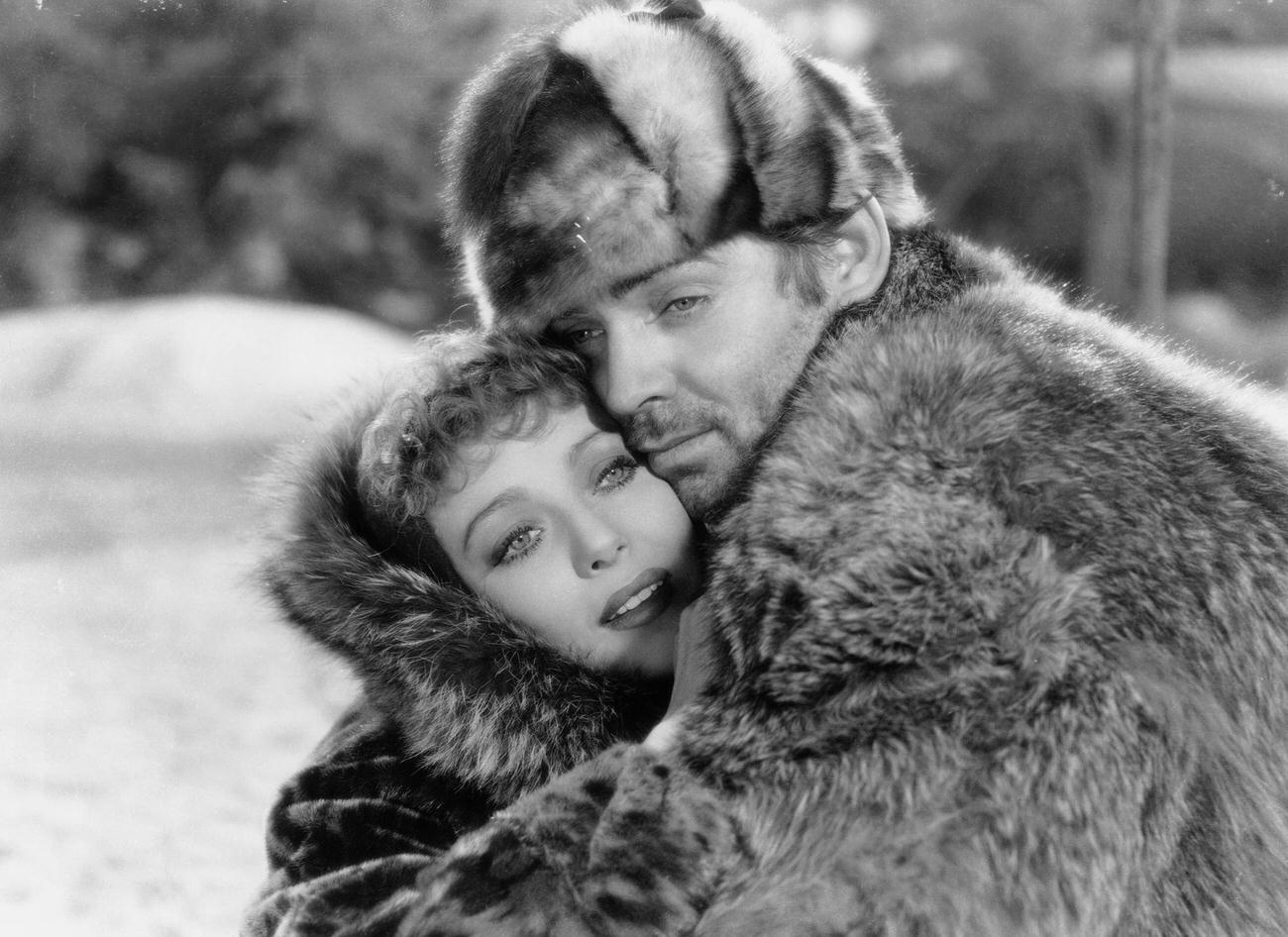 Loretta Young And Clark Gable In 'The Call Of The Wild', 1935.