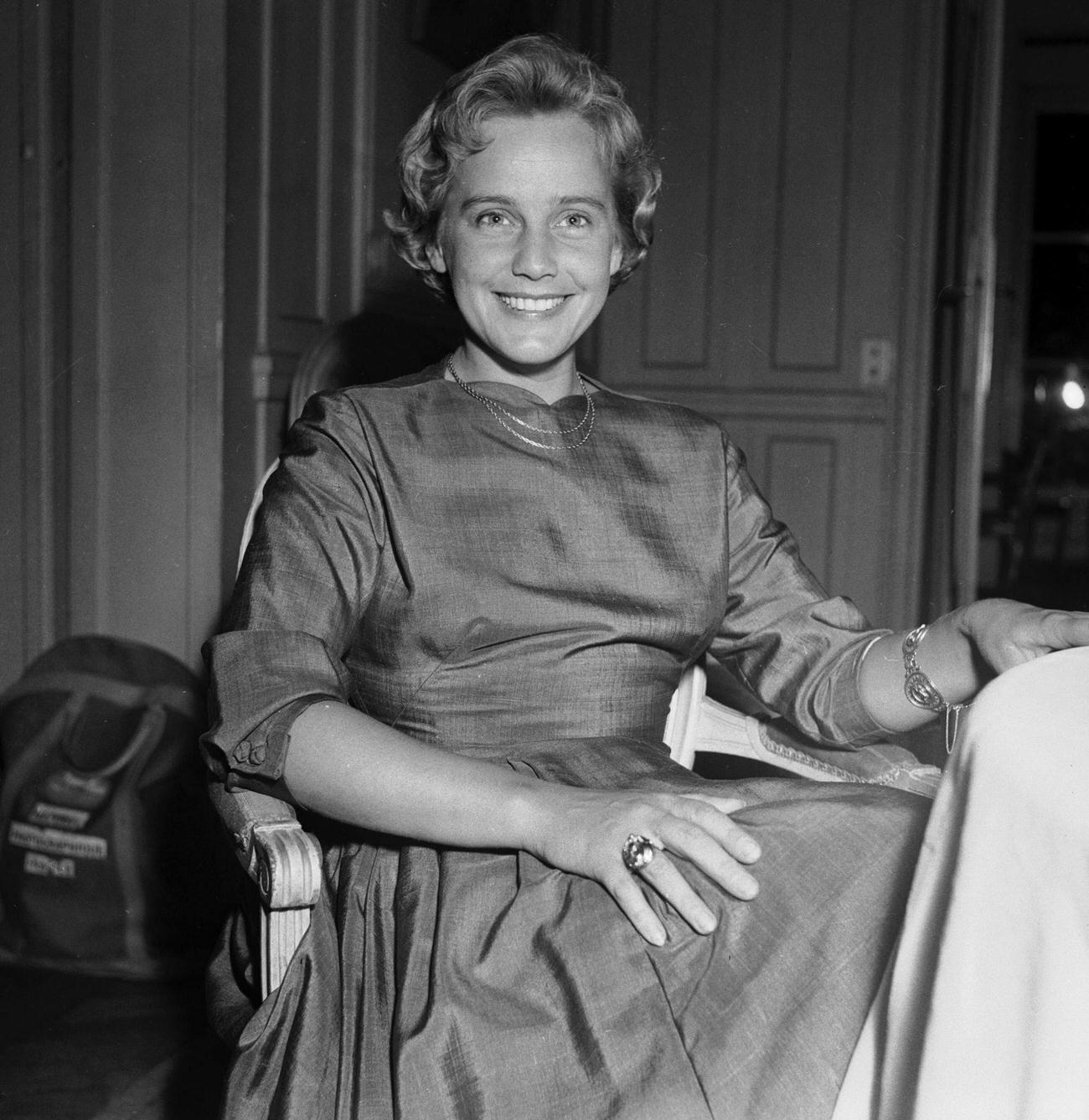 Maria Schell With Robert Donat In &Amp;Quot;The Magic Box&Amp;Quot;, Great Britain, 1952.