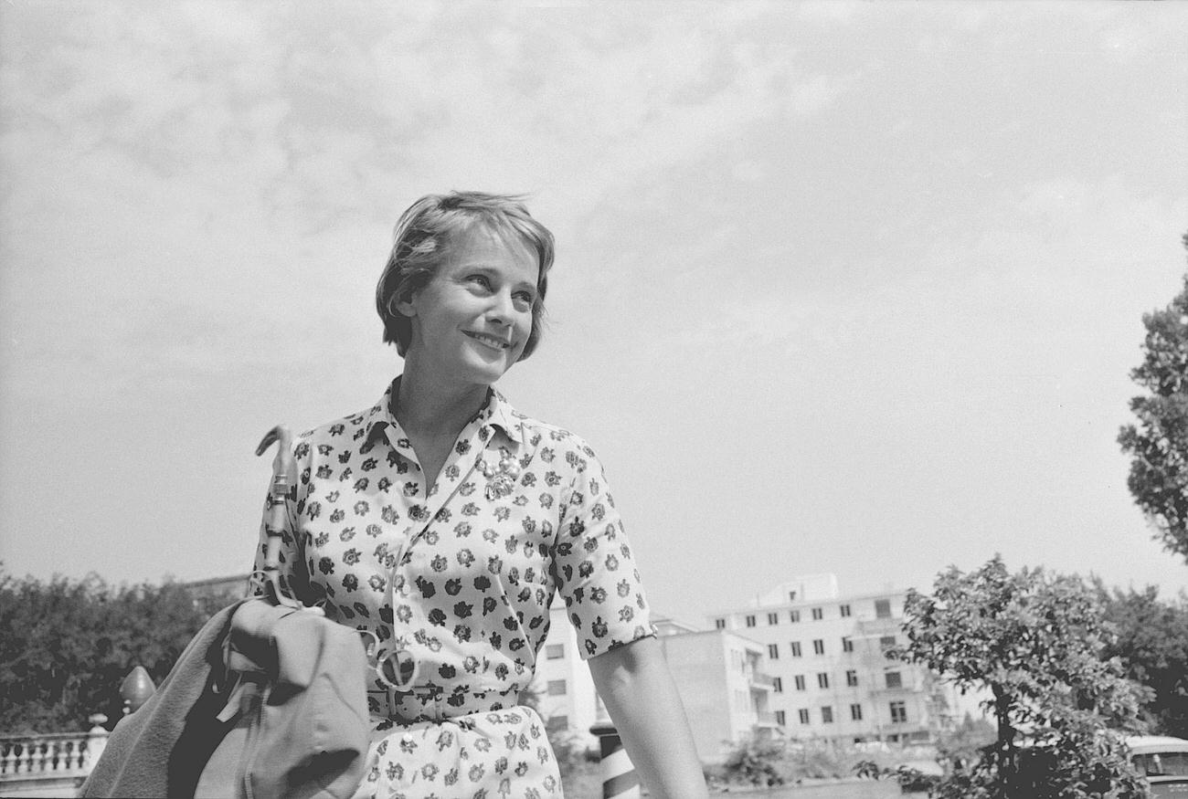 Maria Schell Smiling At The 19Th Venice International Film Festival, Venice, August 1958.