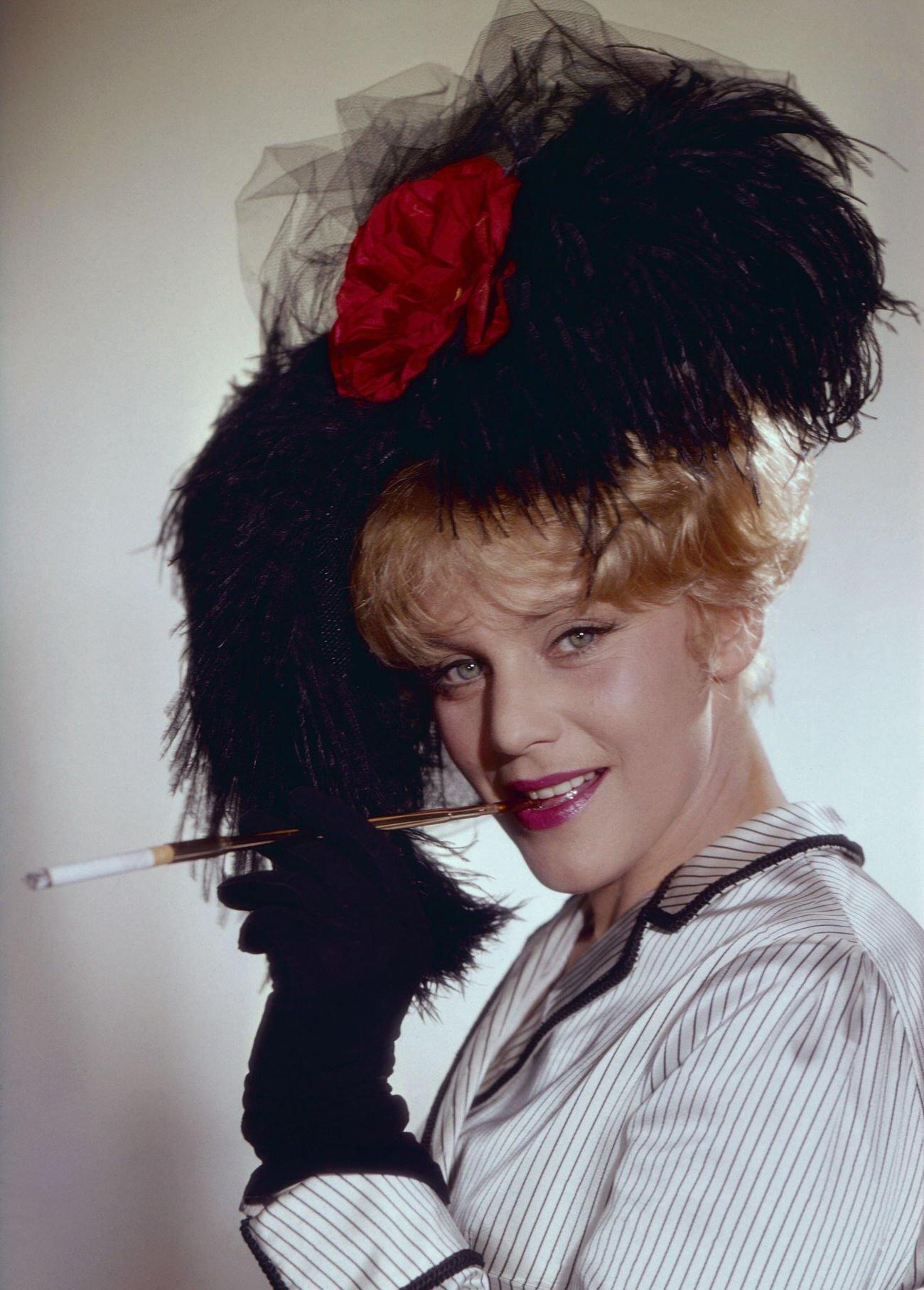 Maria Schell In 'Das Riesenrad', 1961.