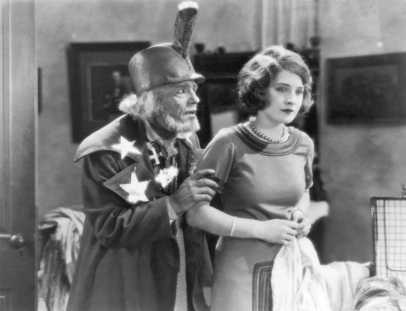 Norma Shearer And Lon Chaney In A Scene From &Amp;Quot;Tower Of Lies,&Amp;Quot; 1925.