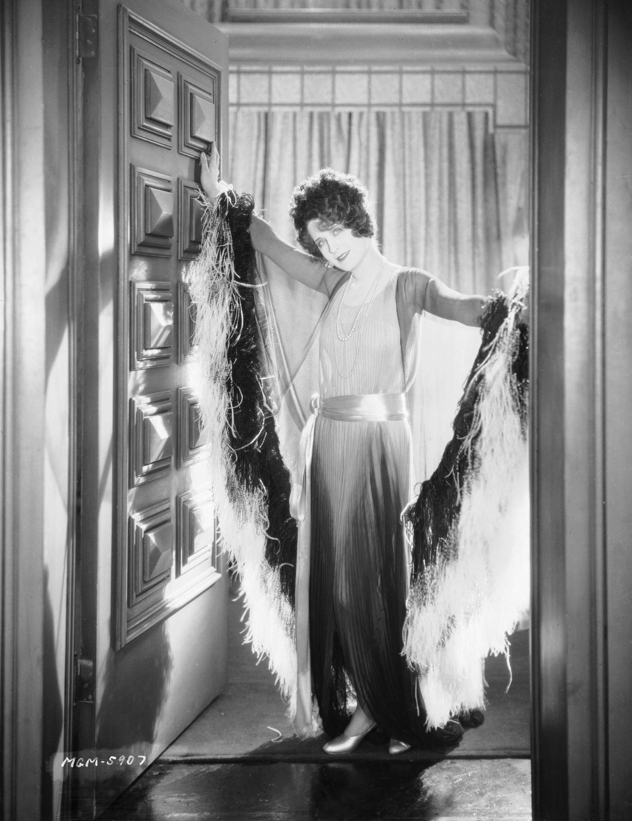 Norma Shearer Framed In A Doorway In 'The Demi-Bride', December 1, 1926.