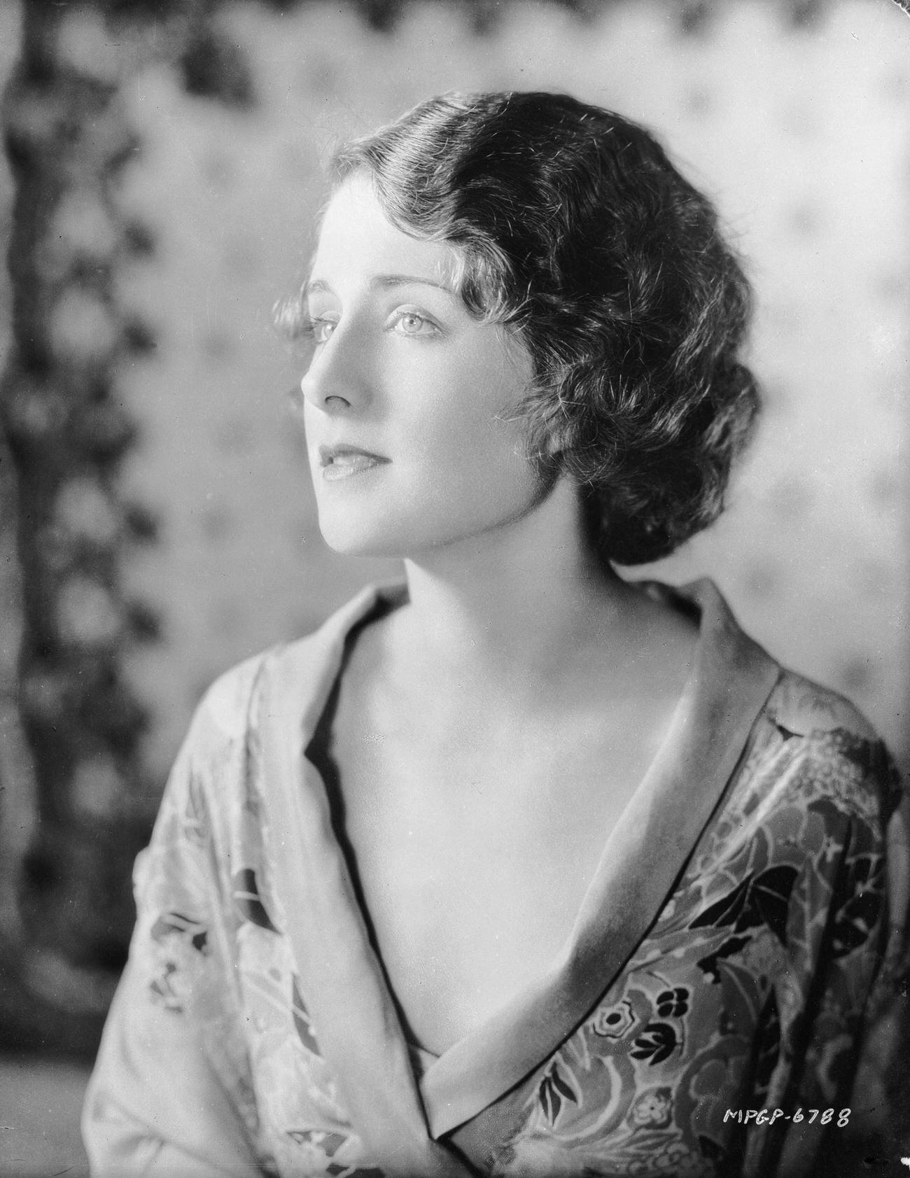Norma Shearer With A Faraway Look In Her Eyes, Circa 1927.