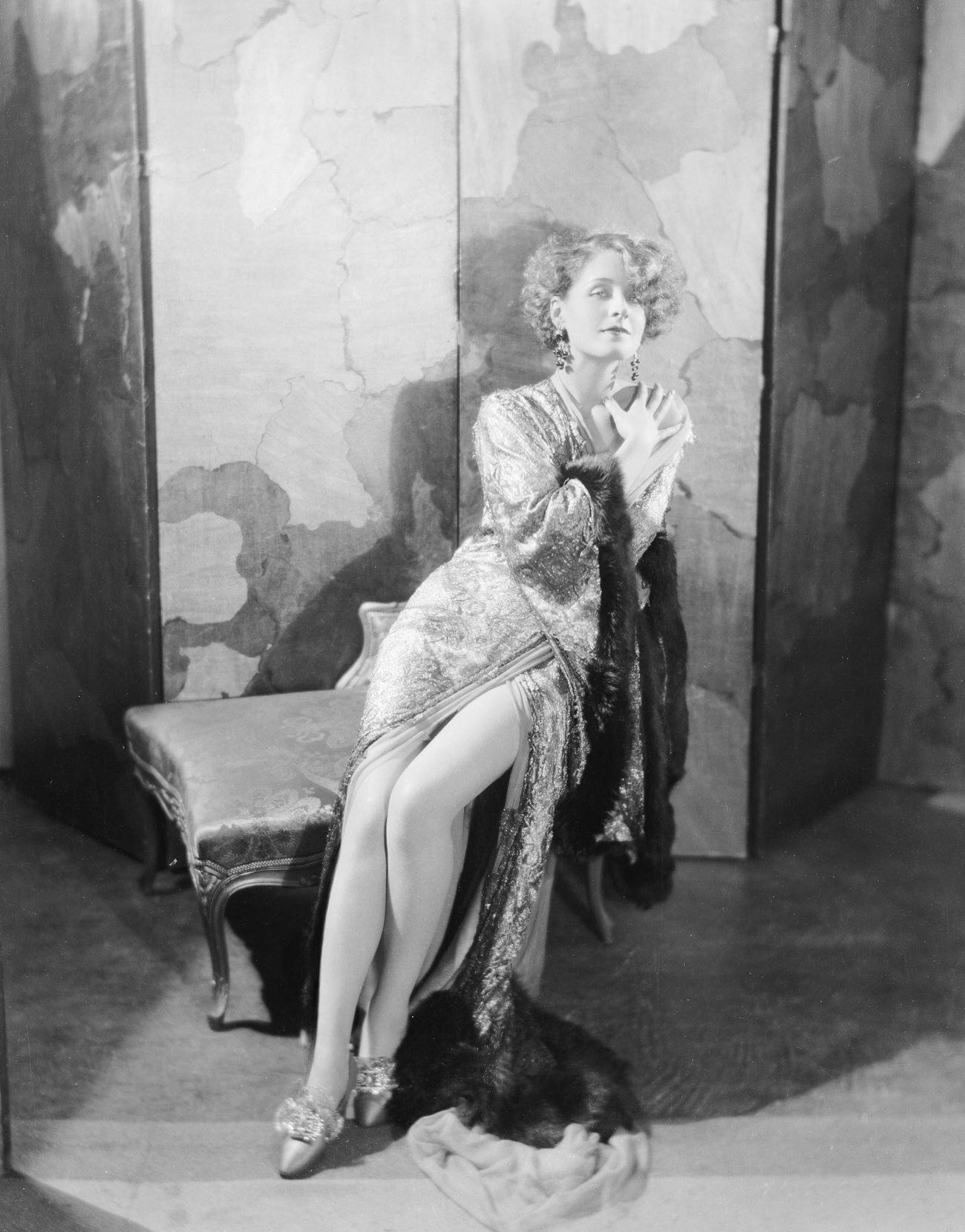 Norma Shearer, Hollywood Film Actress, 1929.