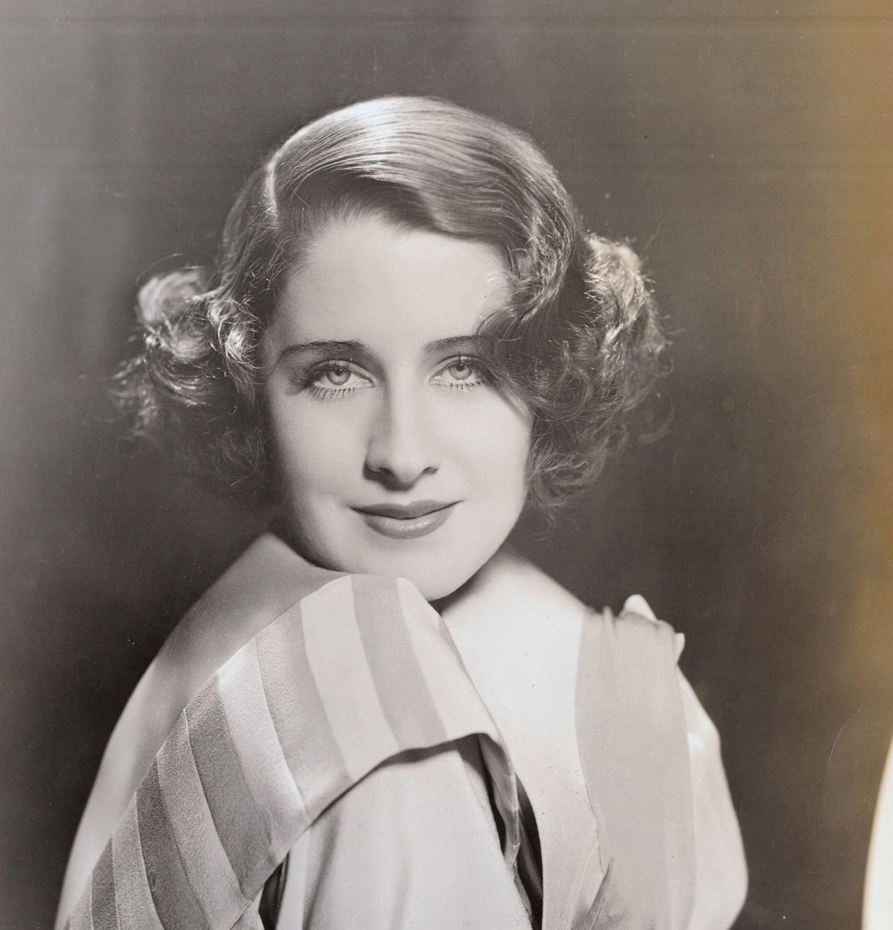 Norma Shearer In A Head And Shoulders Photograph, Head Turned Forward Over One Shoulder.