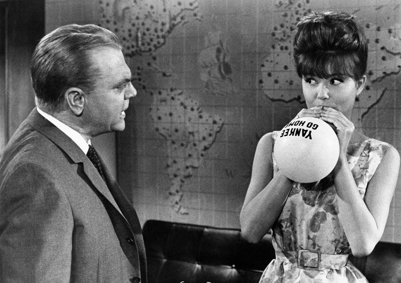 Pamela Tiffin And James Cagney In 'One, Two, Three', 1961.