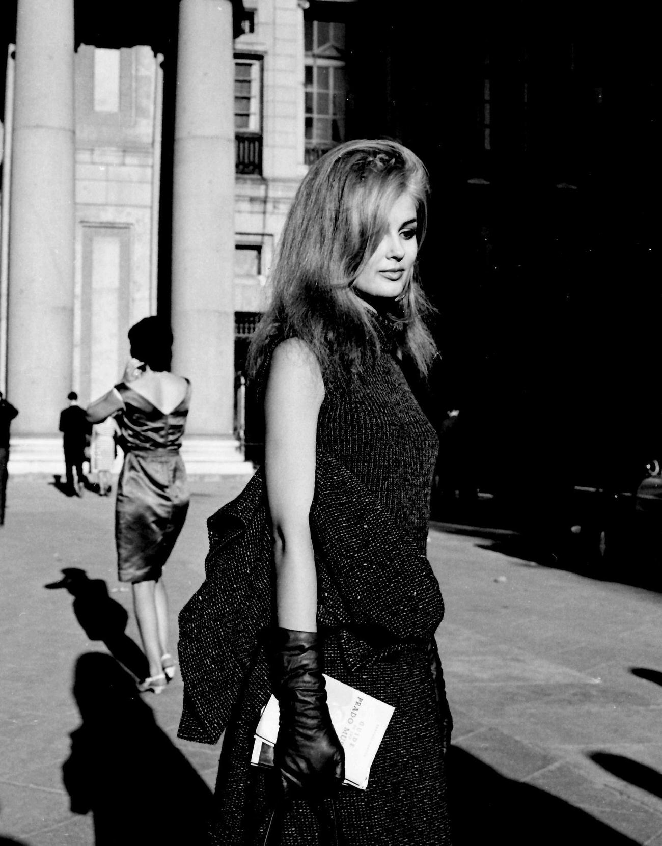 Pamela Tiffin During A Visit To The 'Prado Museum', 1965, Madrid, Spain.