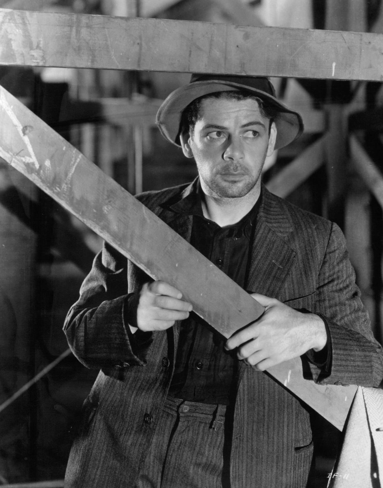 Paul Muni Hides In A Barn In 'I Am A Fugitive From A Chain Gang', 1932.