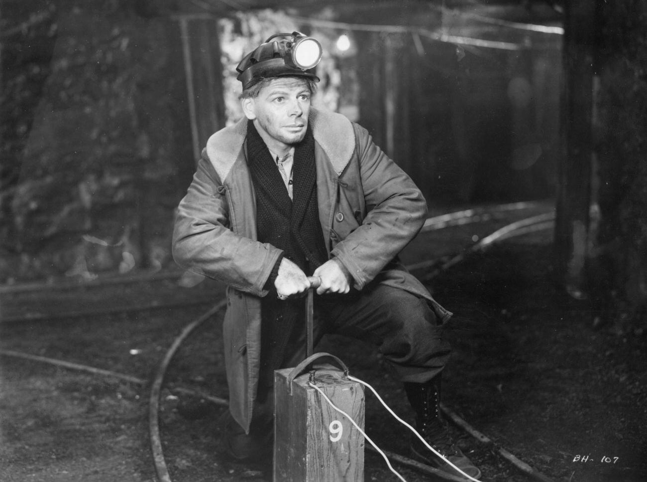 Paul Muni As A Miner In 'Black Fury', 1935.