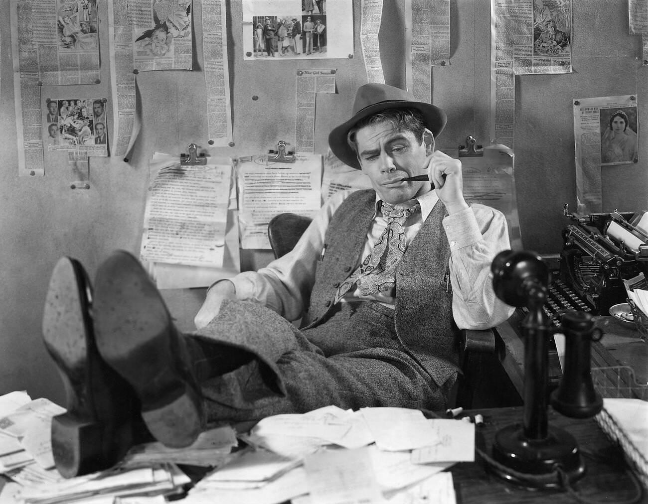 Paul Muni In 'Hi, Nellie', 1934.