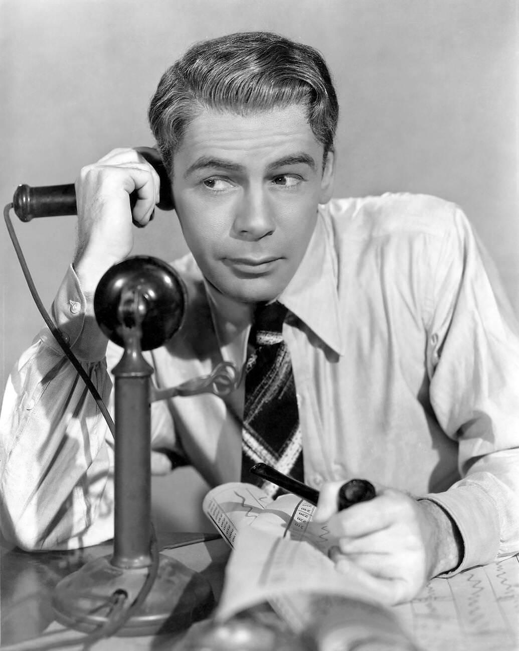 Paul Muni On The Set Of &Amp;Quot;Hi, Nellie!&Amp;Quot;, 1934.