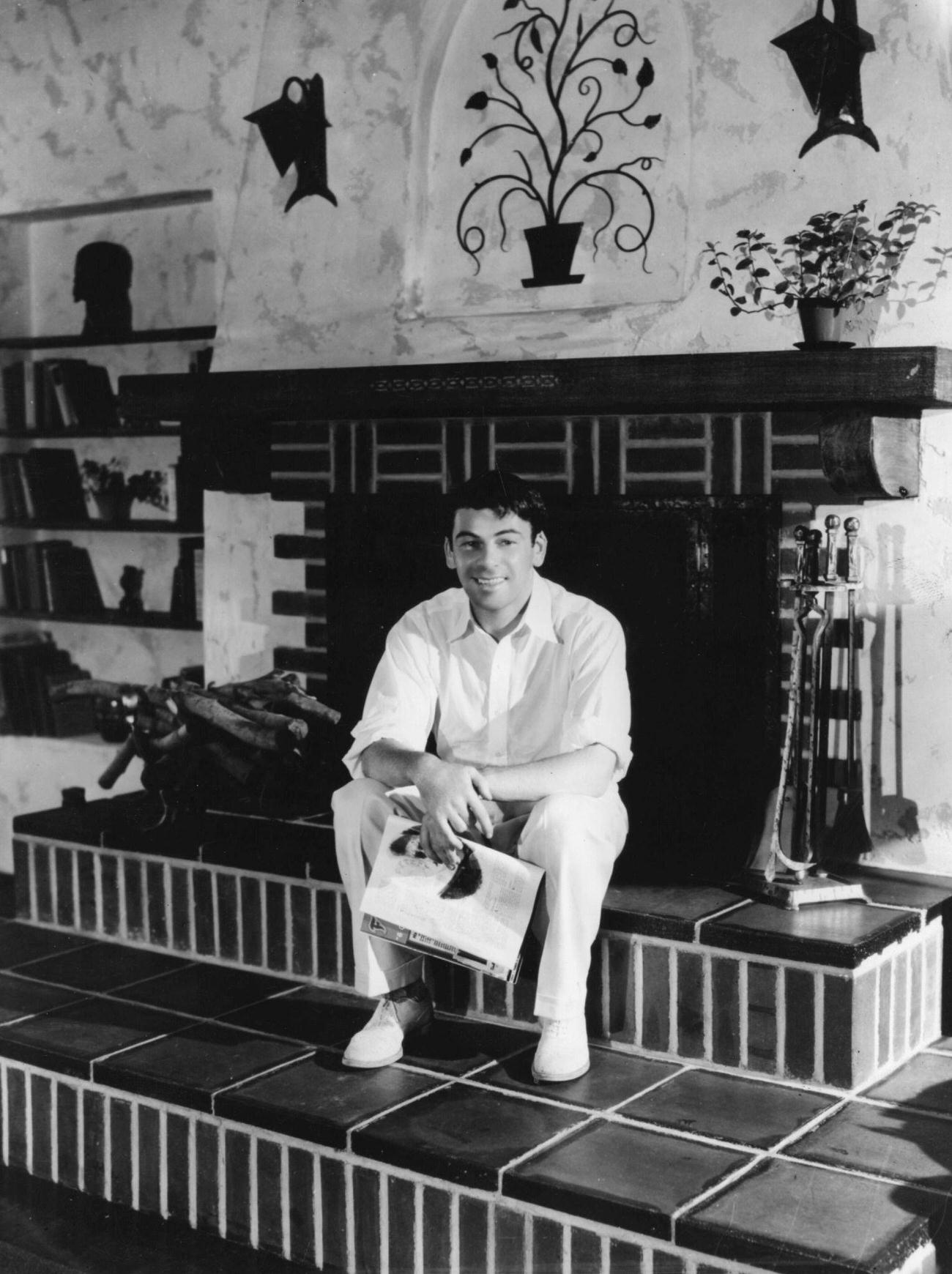 Paul Muni At His Home In Hollywood, Circa 1929.