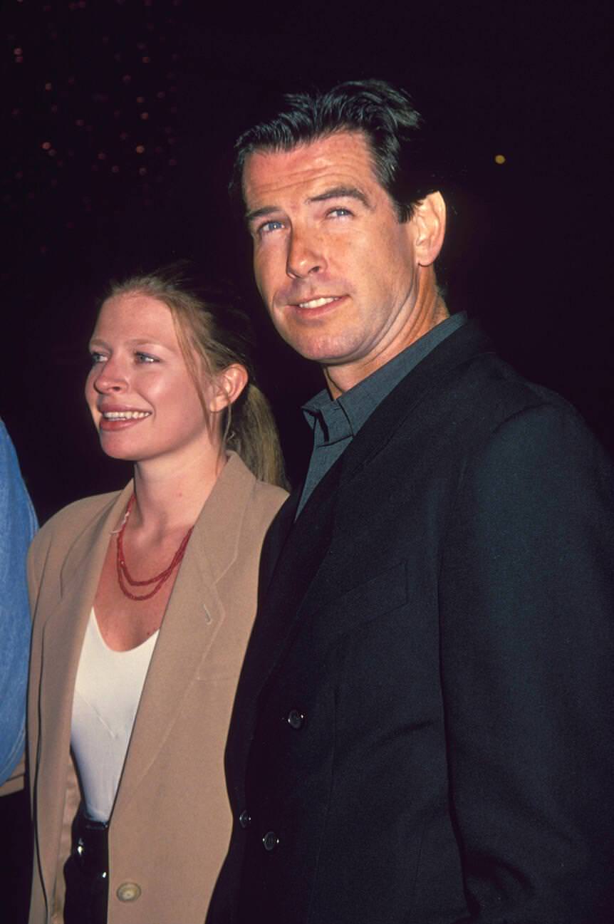 Pierce Brosnan And Cassandra Harris At Fifth Annual California Industry Friends Of Aids Project Los Angeles (Apla) Fashion Show And Dinner, February 13, 1991.