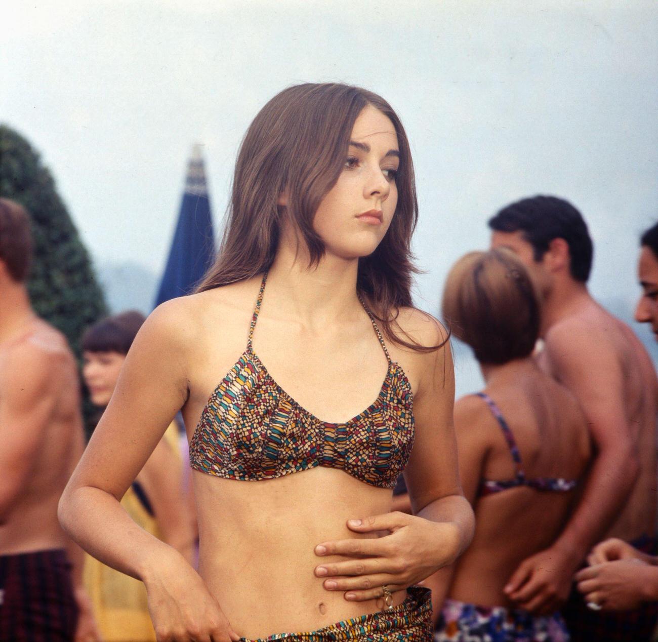 Teenager Romina Power On A Beach Holiday, 1960S.