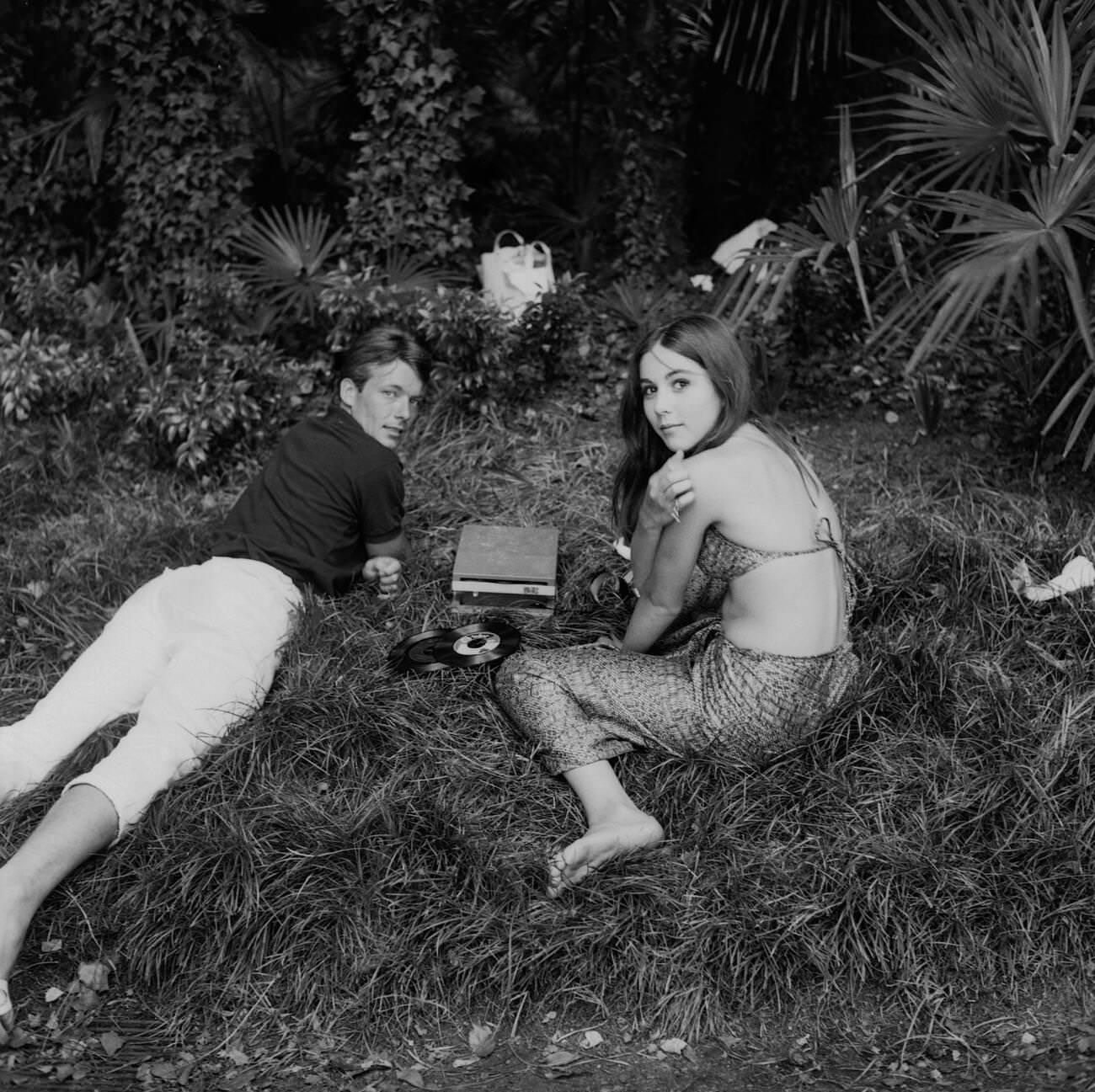 Romina Power And Robert Hoffman Filming 'Das Gewisse Etwas Der Frauen', 1966, Germany.