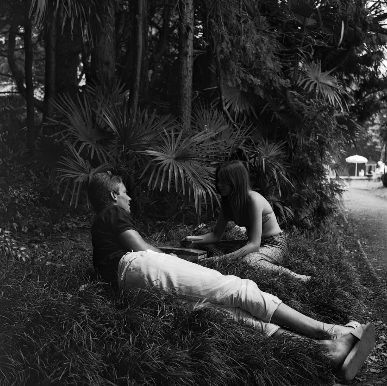Romina Power And Robert Hoffman Filming 'Das Gewisse Etwas Der Frauen', 1966, Germany.
