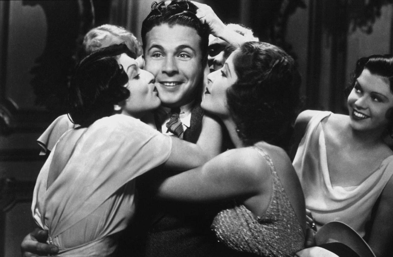 Dick Powell Congratulating Ruby Keeler In '42Nd Street', 1933.