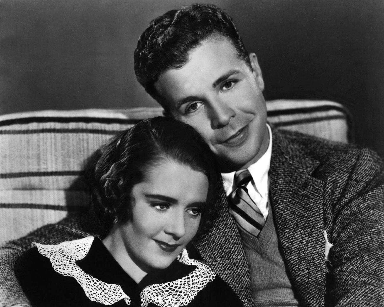 Ruby Keeler And Dick Powell In 'Broadway-Träume', 1934.