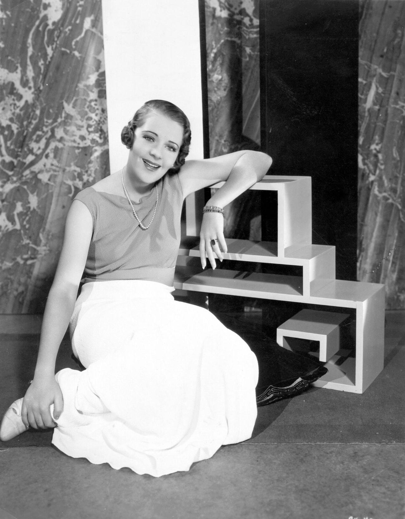 Ruby Keeler At Home, Circa 1935.