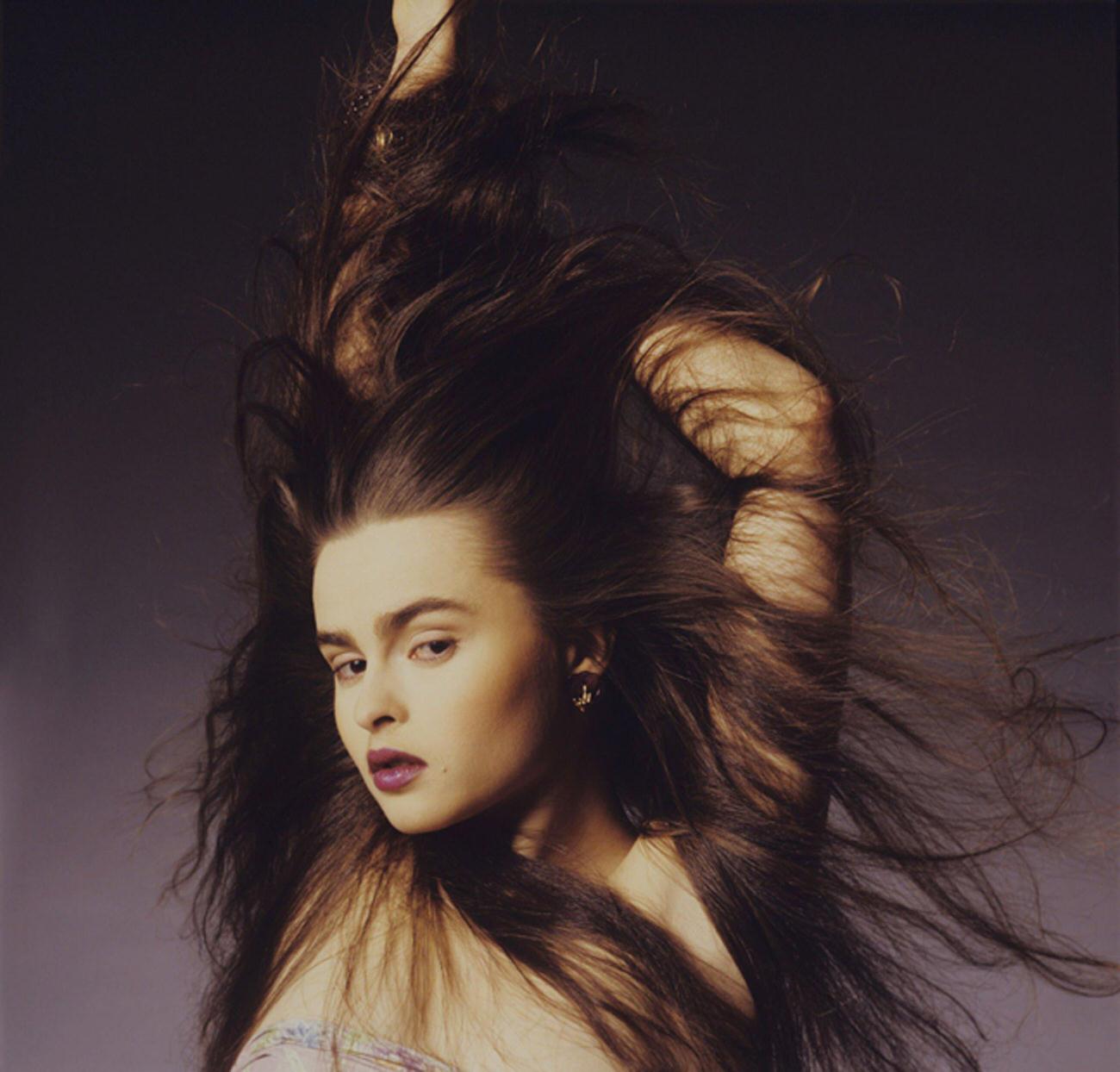 Helena Bonham Carter Portrait From British Vogue, 1987.