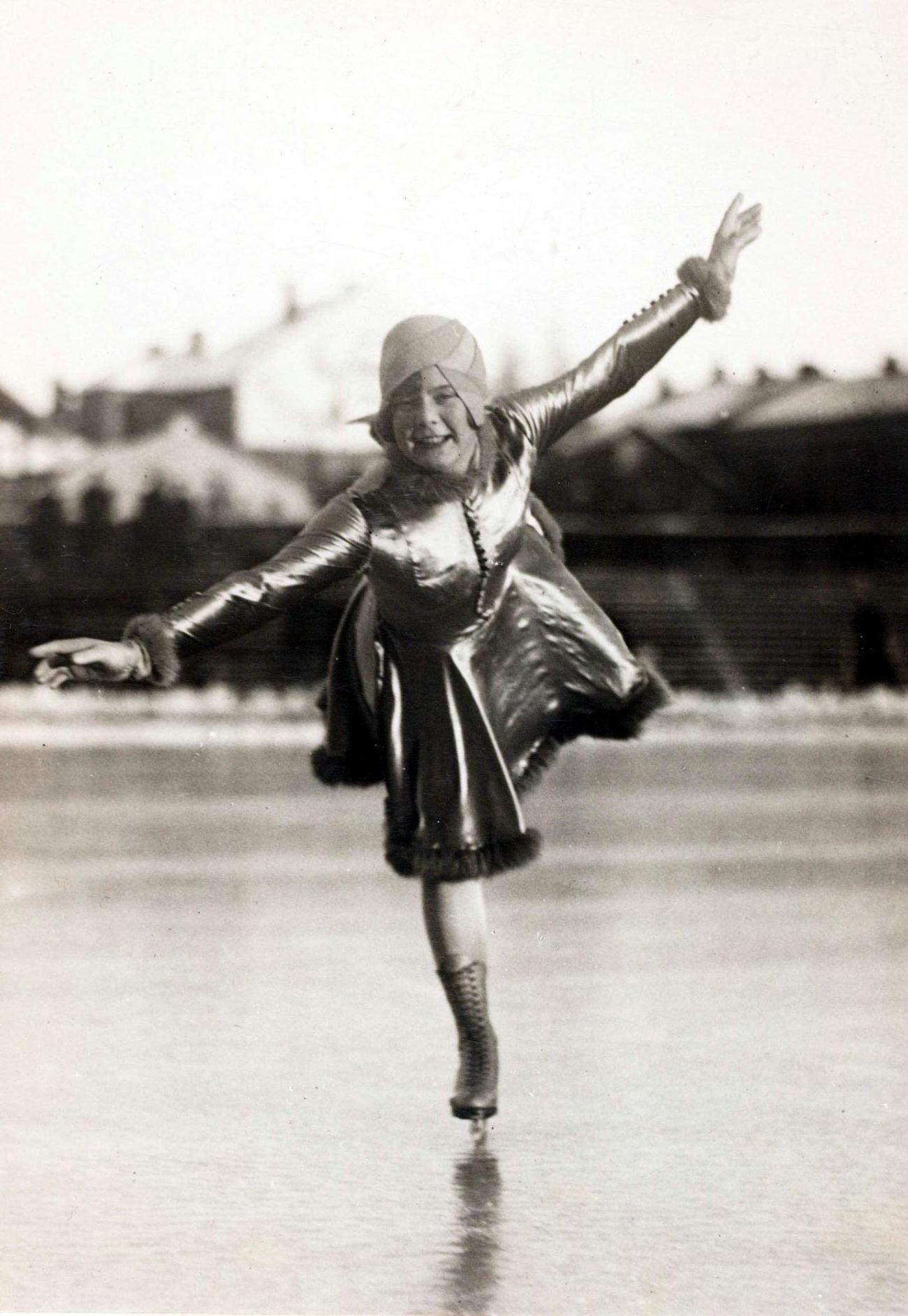 Sonja Henie, Famous Ice Skating Champion And Film Star, Circa 1920S.