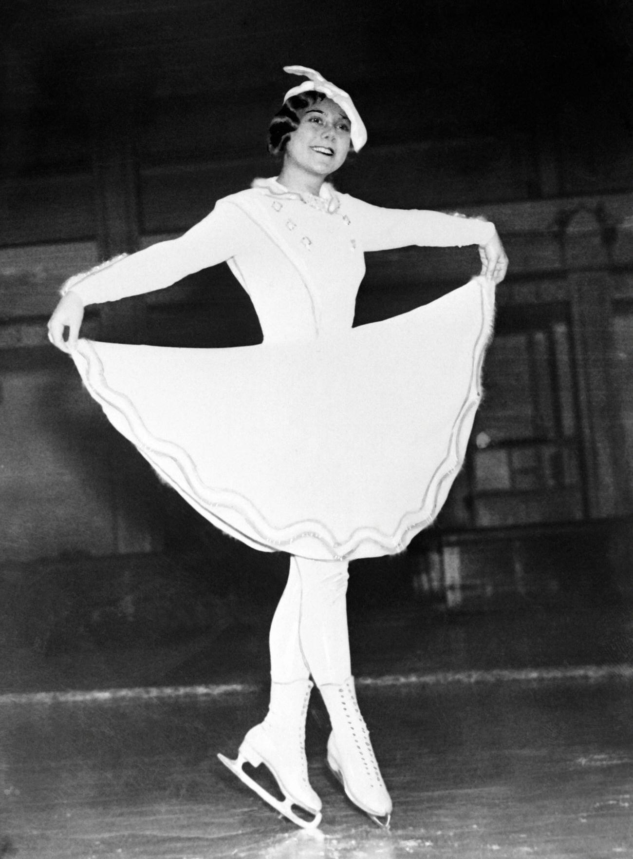 Sonja Henie Remains European Champion, January 29, 1934.