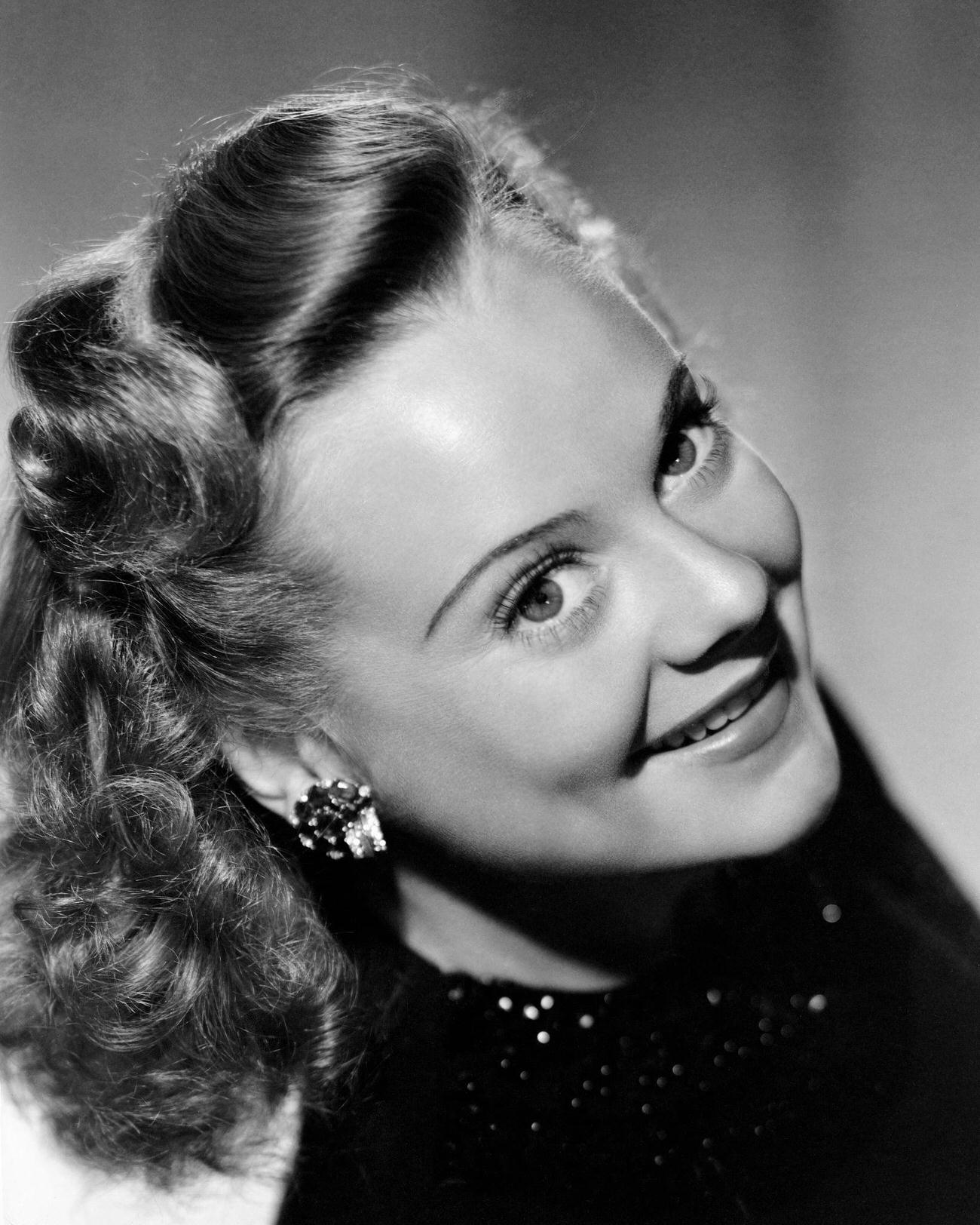 Sonja Henie Smiling.