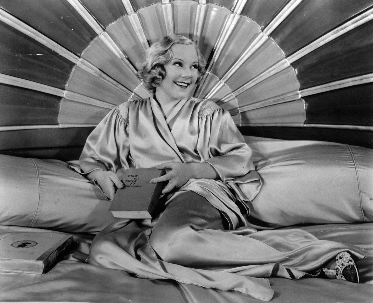 Sonja Henie As Film Star In Hollywood, 1936.