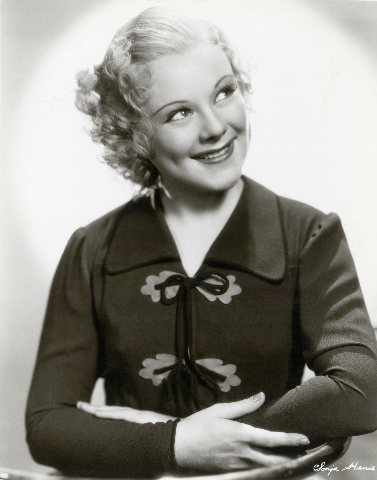 Sonja Henie In Publicity Photo For Her First Film, &Amp;Quot;One In A Million.&Amp;Quot;