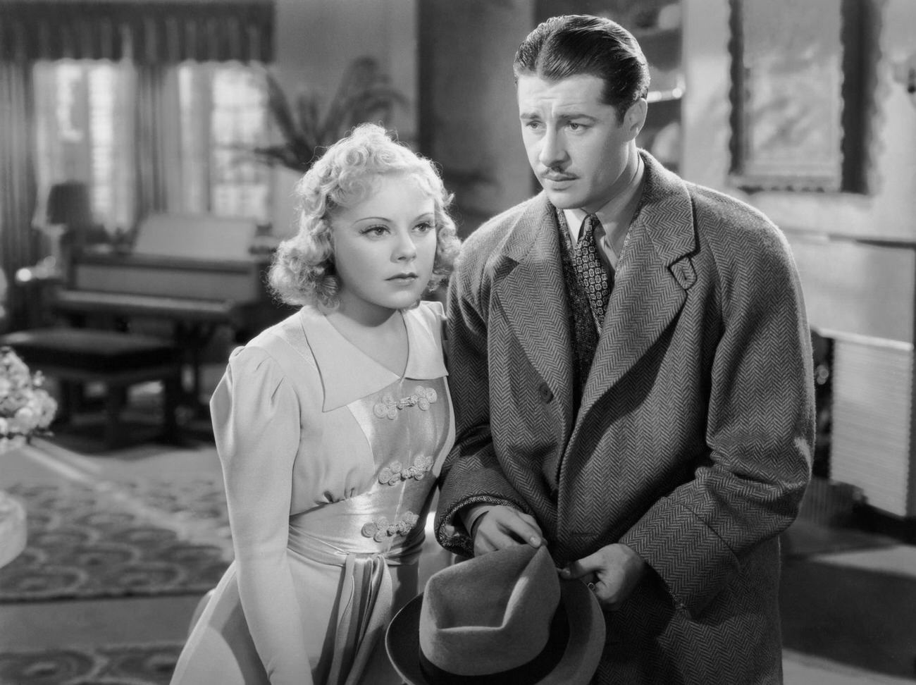 Sonja Henie And Don Ameche In 'Happy Landing', 1938.