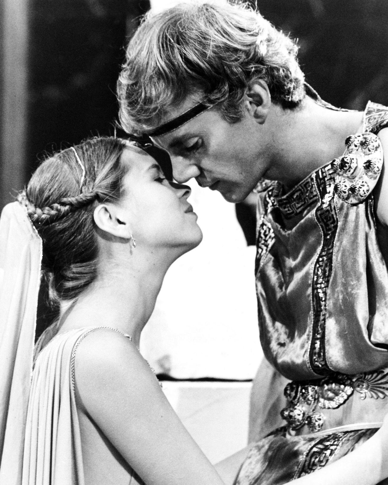 Malcolm Mcdowell And Teresa Ann Savoy In 'Caligula', 1979.