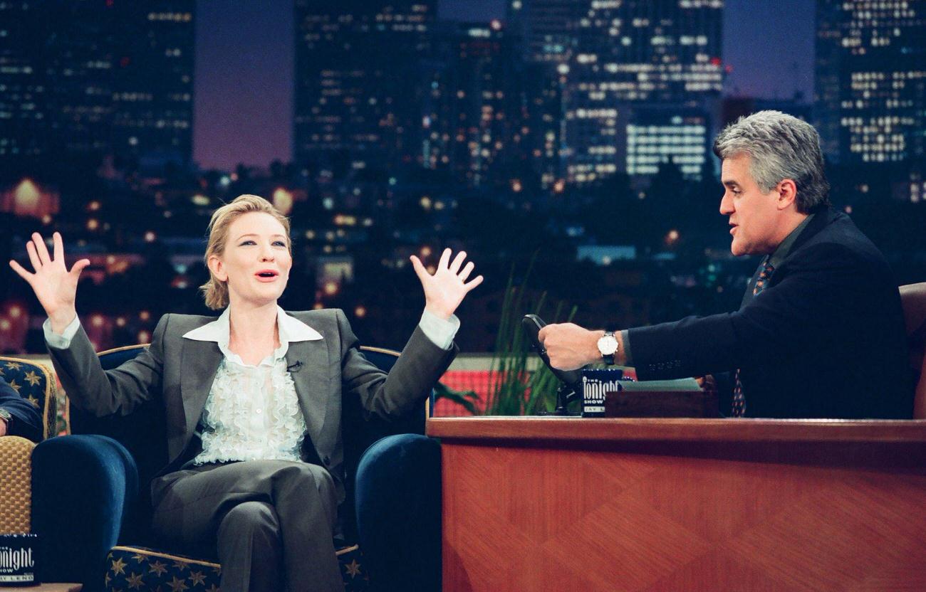 Cate Blanchett On The Tonight Show With Jay Leno, 1999.