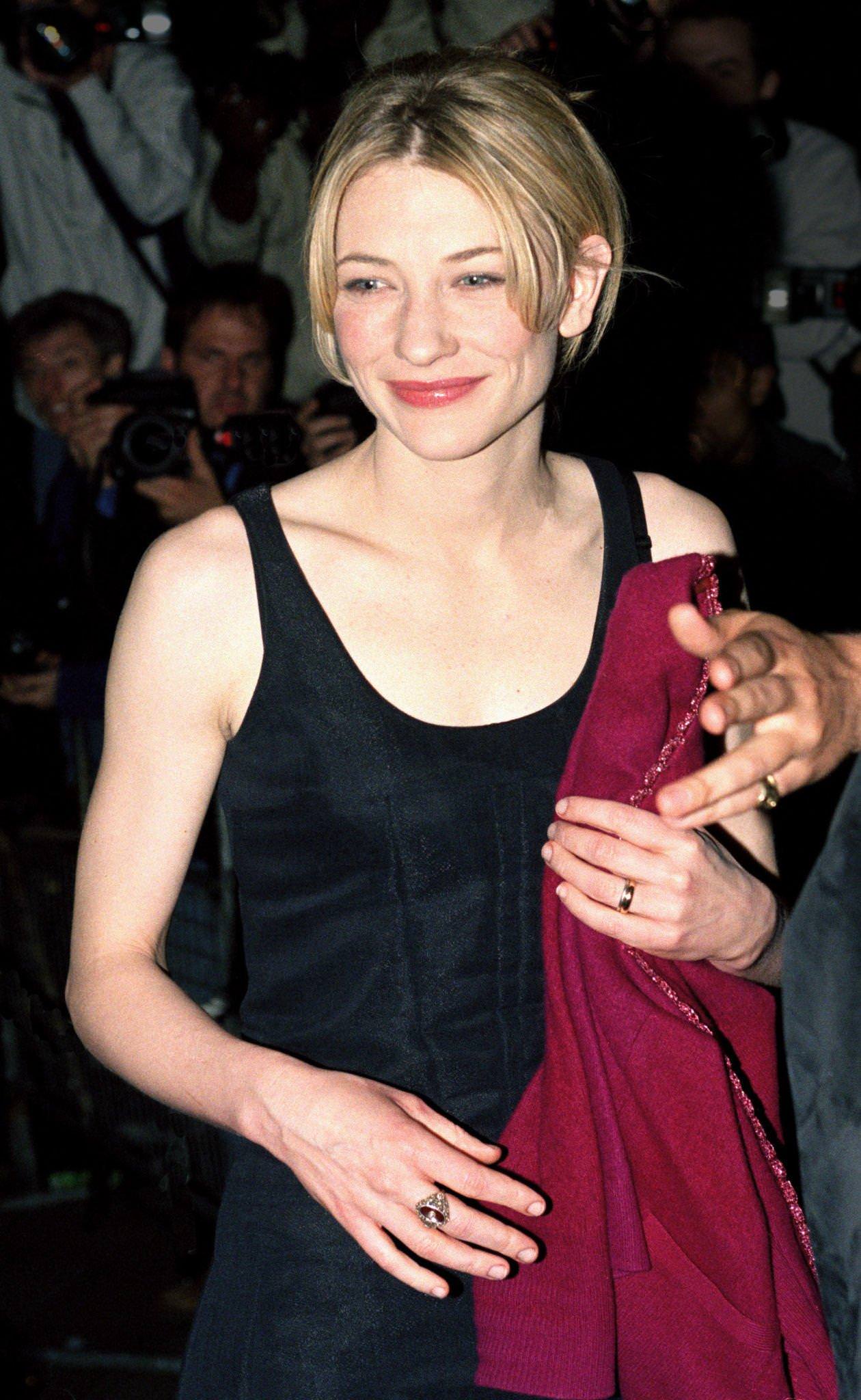 Cate Blanchett Attends The 'Versace Club' Gala Party In London.