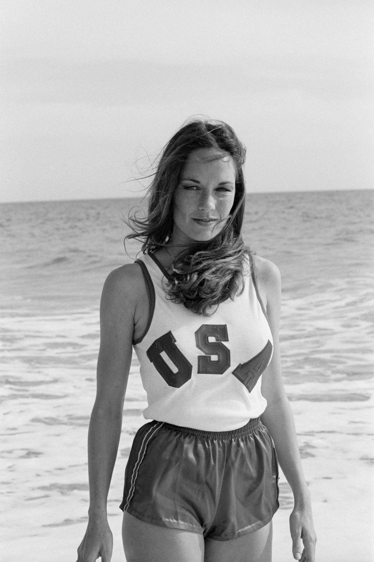 Catherine Bach On The Beach