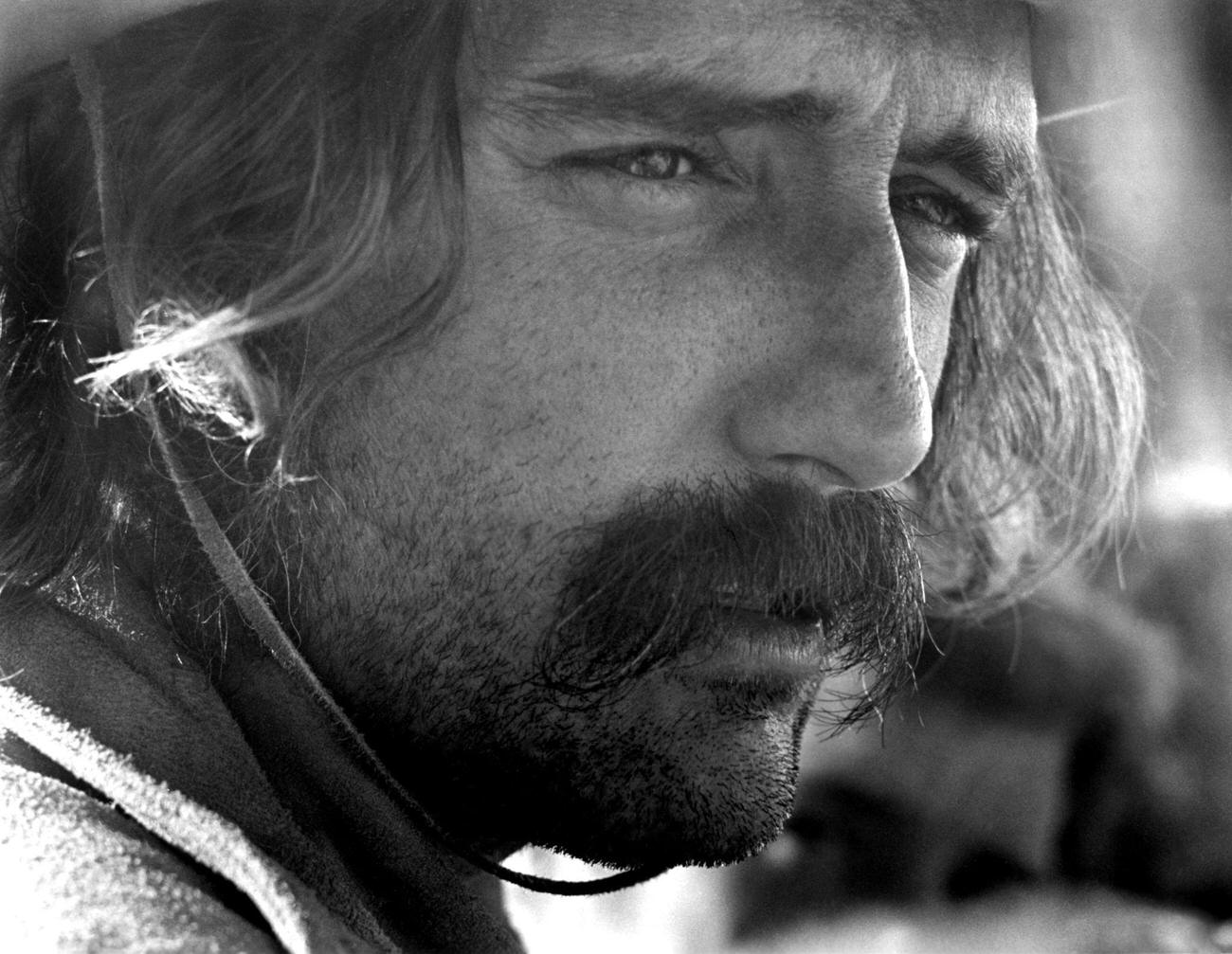 Dennis Hopper On The Set Of 'Easy Rider', 1969.