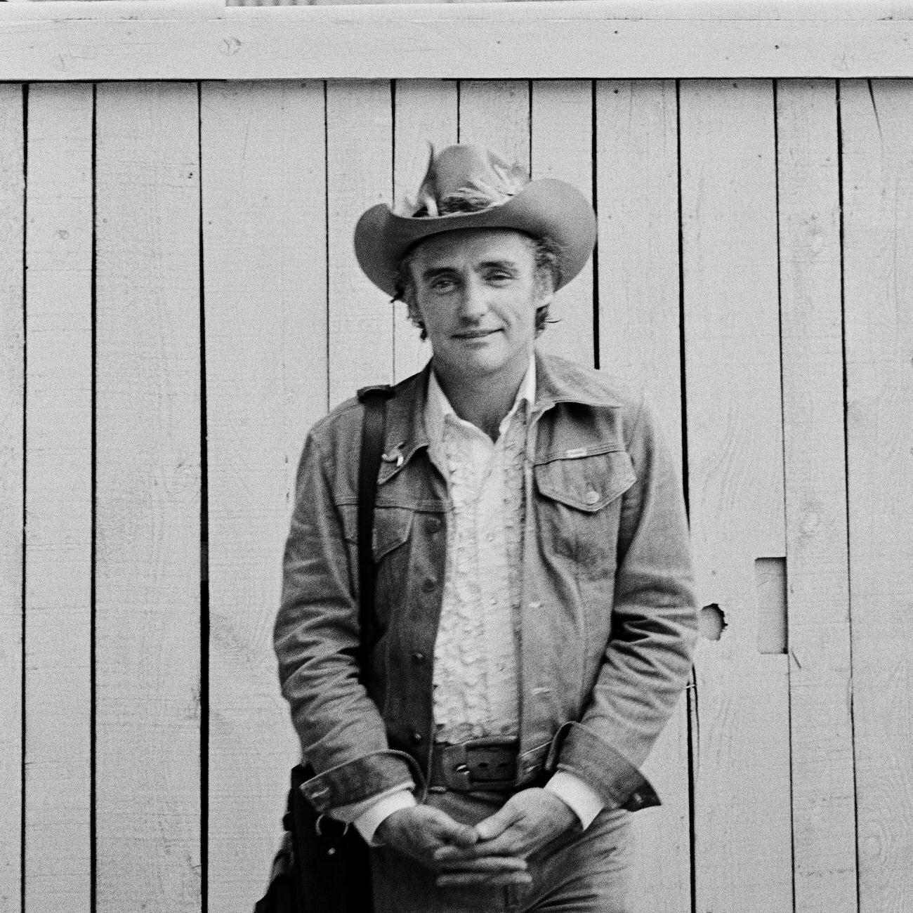 Dennis Hopper In Paris Showcasing His Talent.