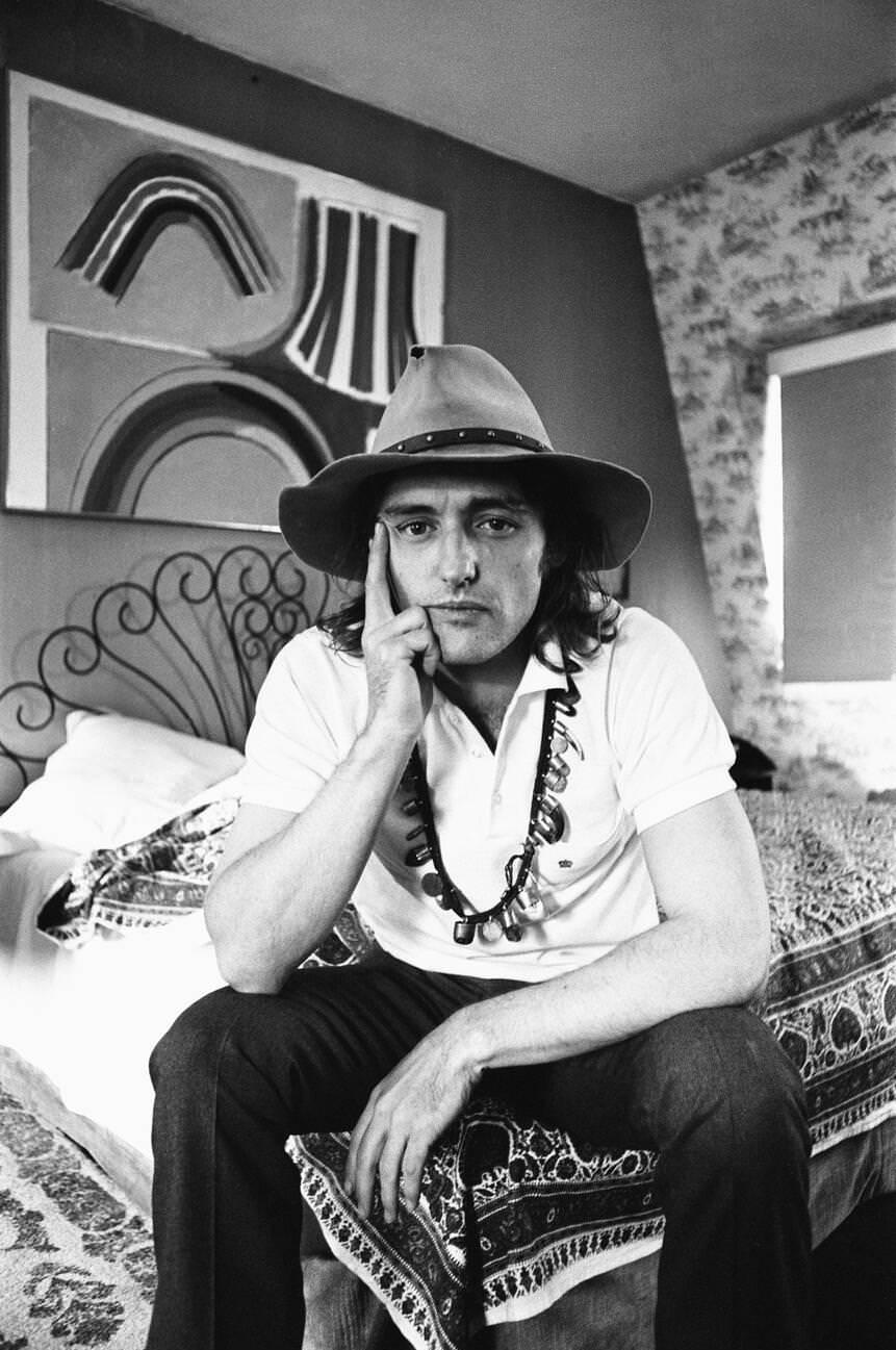 Dennis Hopper In London After The 1969 Cannes Film Festival.