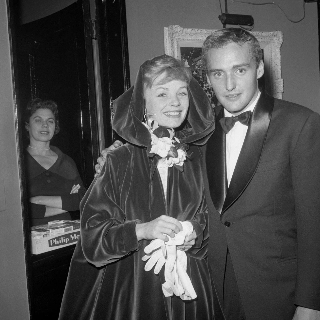 Dennis Hopper In A Tuxedo At A Hollywood Event, Circa 1954.