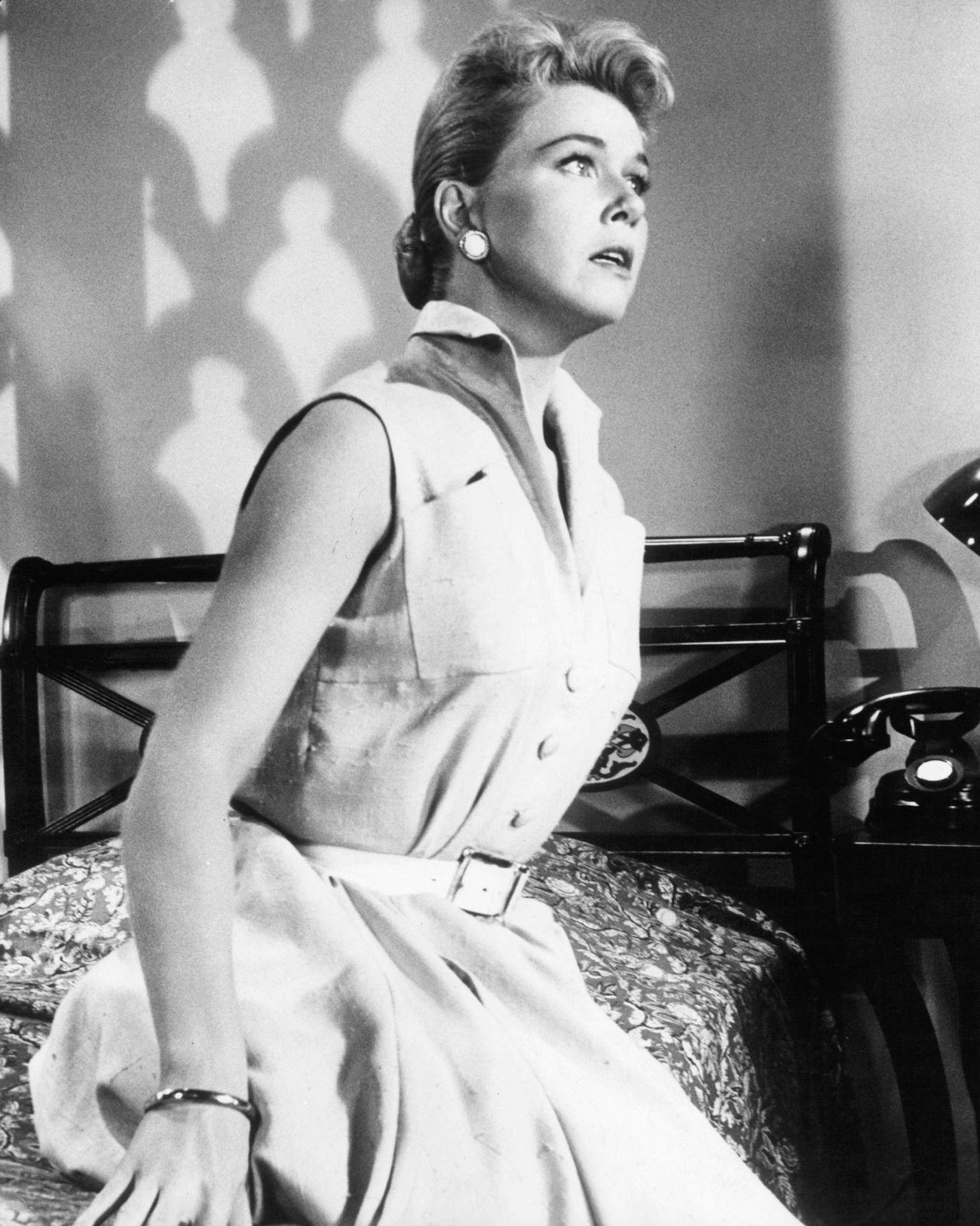 A Frightened Doris Day In A Scene From 'The Man Who Knew Too Much', 1956.