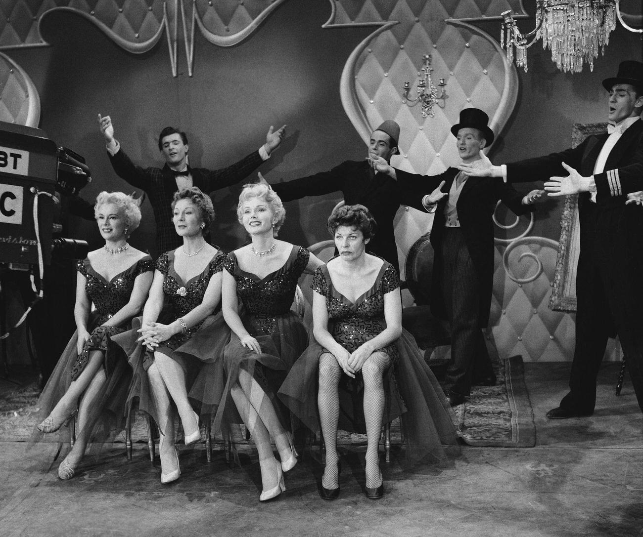 All Star Revue Featuring The Gabor Sisters, Martha Raye, And Dancers.