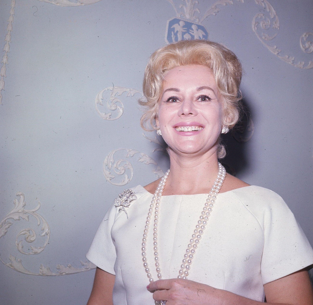 Eva Gabor At A Premiere Party For The Sound Of Music.