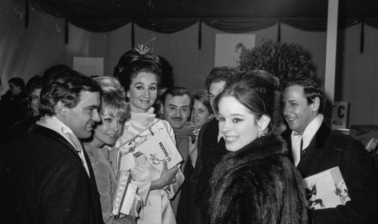 Geraldine Chaplin At The Gala De L'Union Des Artistes, 1964.