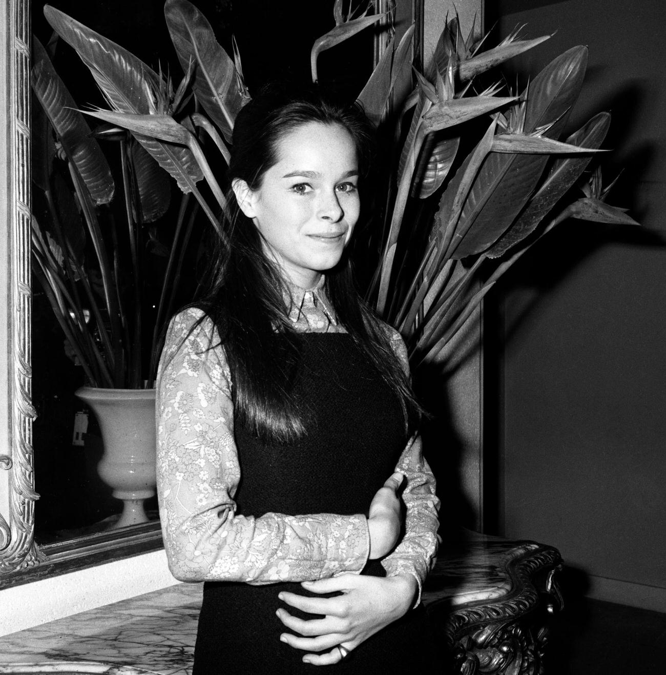 Geraldine Chaplin At The Cannes Film Festival, May 1966.
