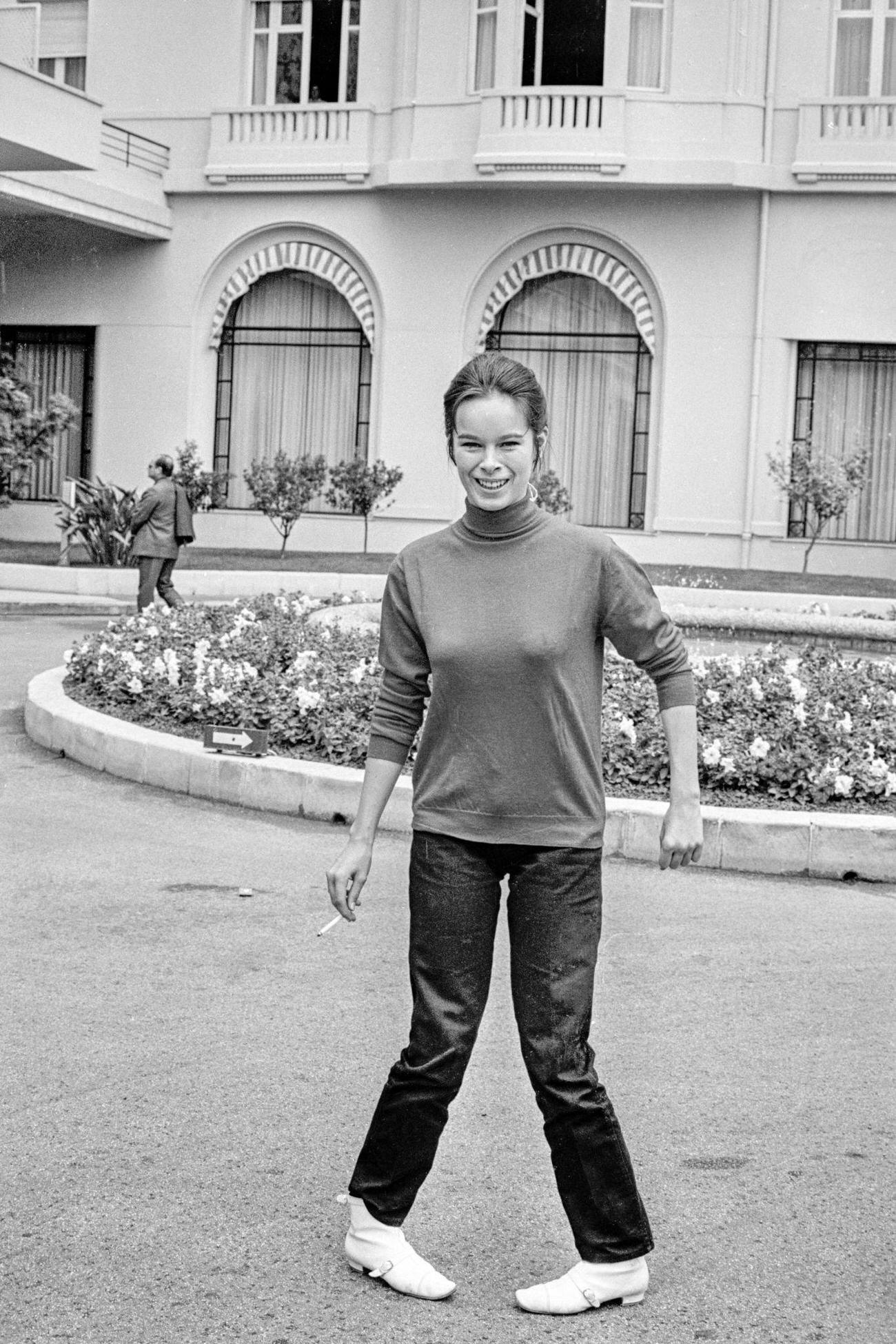 Geraldine Chaplin At The Cannes Film Festival, France, May 12, 1966.