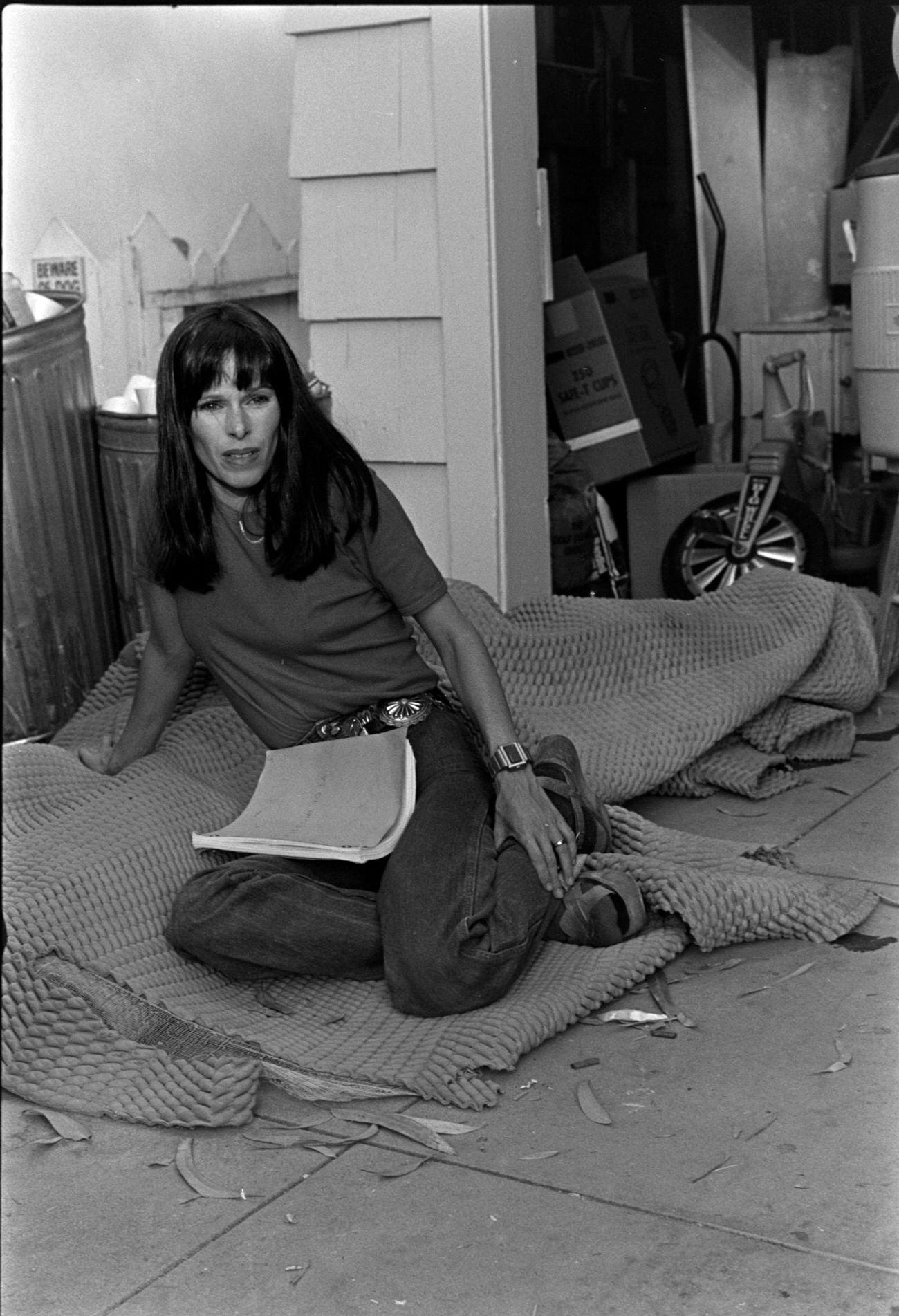 Geraldine Chaplin Awaiting Filming During Production Of &Amp;Quot;Welcome To L.a.&Amp;Quot;, Los Angeles, California, March 1, 1976.