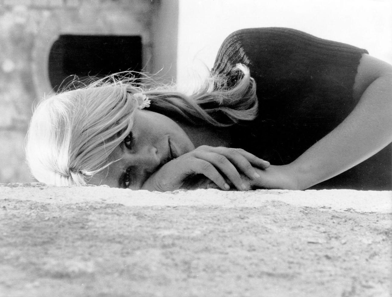 Julie Christie Portrait, Lying On The Floor, 1960S.