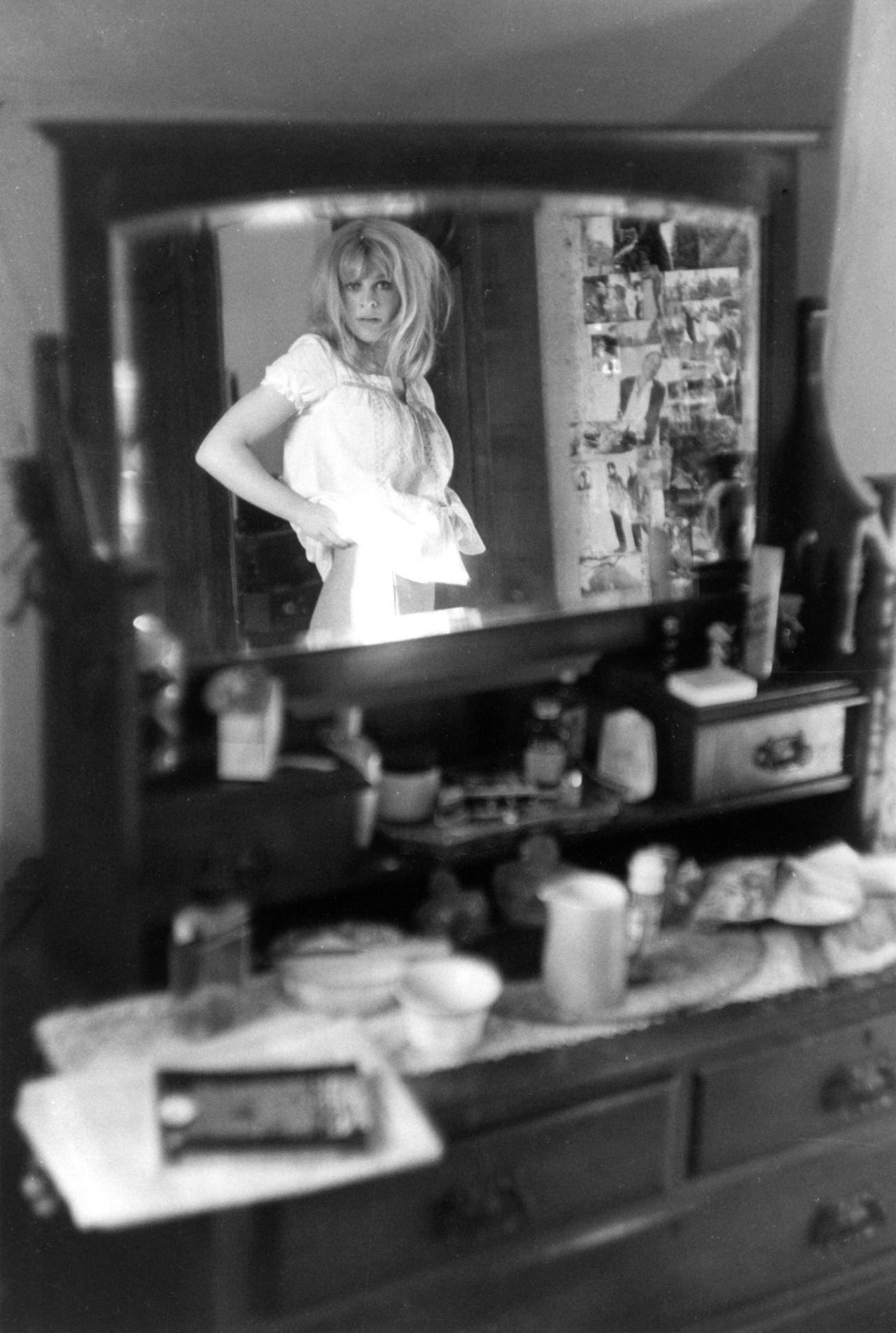 Julie Christie Reflected In A Mirror, 1963.