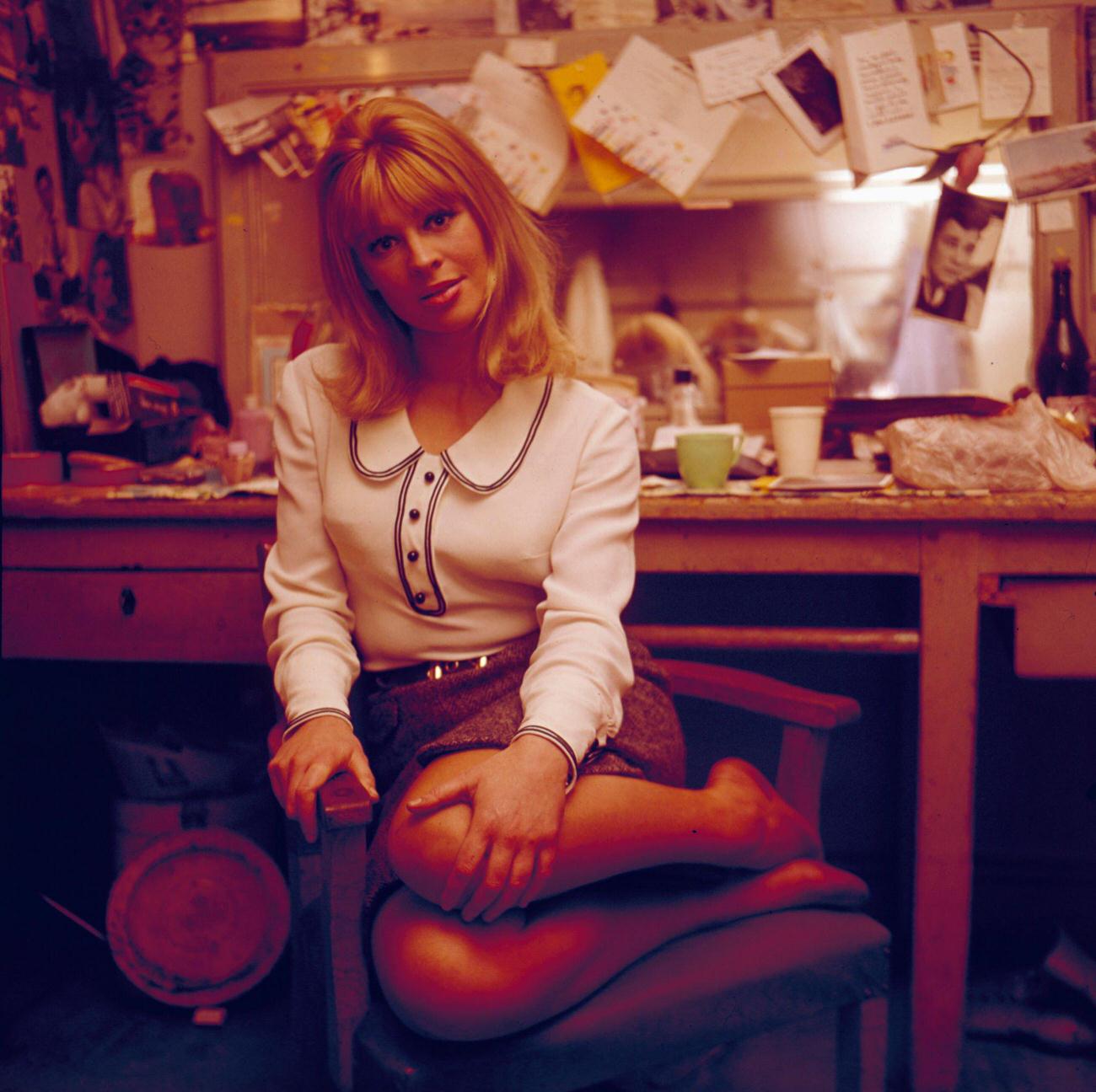 Julie Christie In A Dressing Room Backstage At A Theatre, 1964.