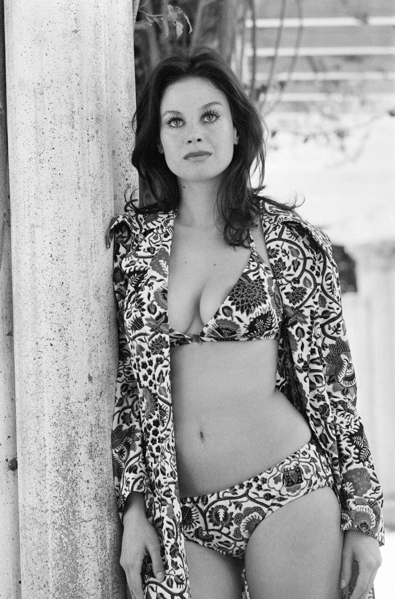 Lana Wood Posing In Bikini, 1971